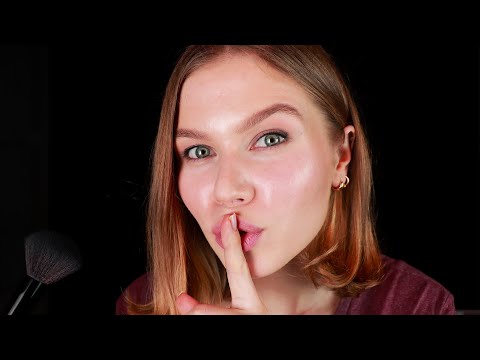 [ASMR] Ear to Ear Whispers & Face Brushing.  (Changing Your Negative Thoughts)