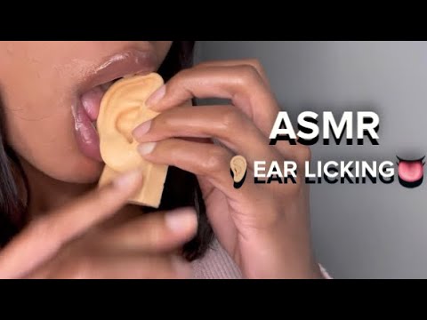 ASMR INTENSE EAR LICKING - WET MOUTH SOUNDS - no talking