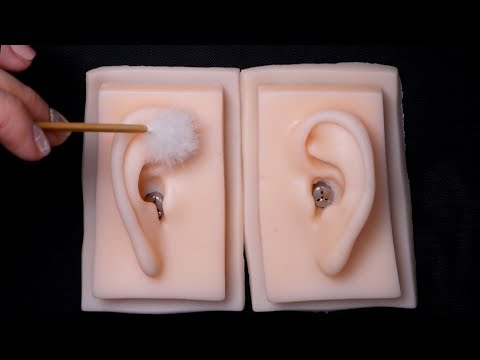 ASMR 시각적 만족감을 느낄 수 있는 귀청소와 로션마사지(No자극) Ear Cleaning, Ear massage