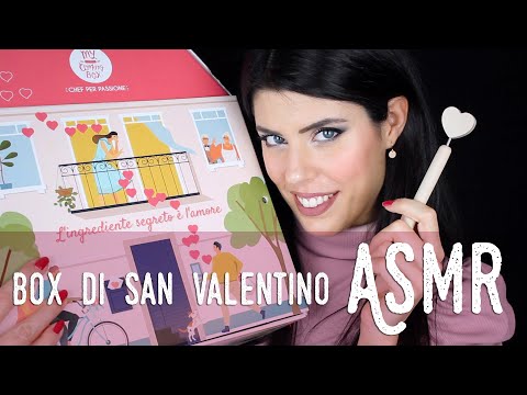 ASMR ita - 💘 BOX A SORPRESA per SAN VALENTINO • My Cooking Box (Whispering)