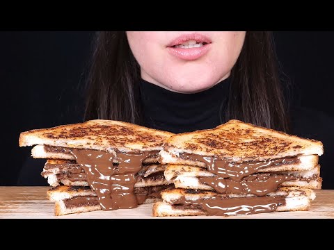 ASMR: Grilled Chocolate Sandwiches (No Talking)