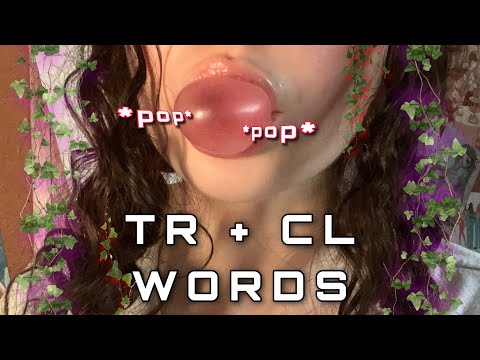 asmR | TR + CL Trigger Words | Gum Chewing, Hand Movements, Mouth Sounds, Close Up