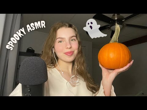 ASMR halloween haul (tapping, tracing, whispers)