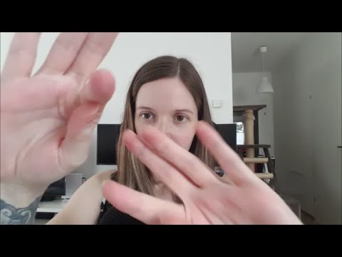 ASMR pure sounds - hand sounds + movements, personal attention, fabric gloves, mouth sounds