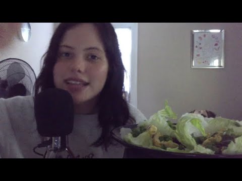 ASMR Chit Chat & Eating Lettuce Wraps