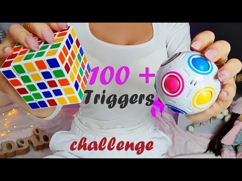 100+ Triggers in 3 minute ASMR challenge