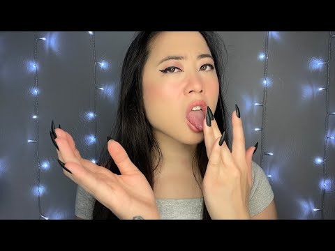 ASMR Spit Painting Your Face for Halloween (Mouth Sounds, Asian Accent, Personal Attention)