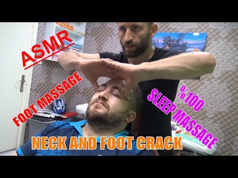 ASMR TURKISH MASSAGE BARBER =NECK CRACK - FOOT CRACK=HEAD,BACK,FACE,ARM,EAR,SLEEP, FOOT,HARD MASSAGE
