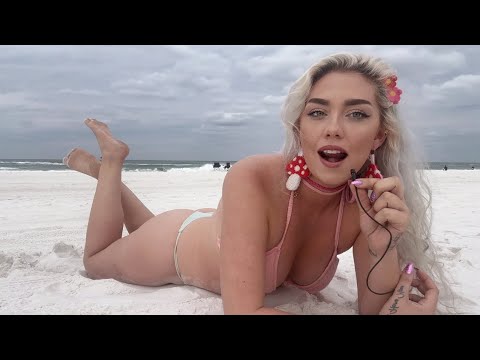 ASMR Mouth Sounds On The Beach IN THE POSE