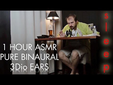 1 Hour ASMR 3Dio Ears Pure Binaural Triggering Tingles for Relaxation and Sleep