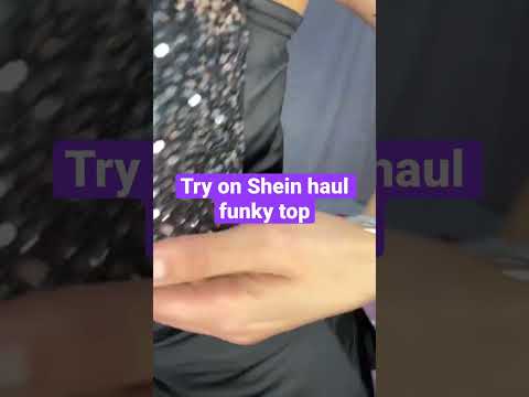 Try on Haul shein with asmr #asmr #tryonhaul #hauls #paillettes