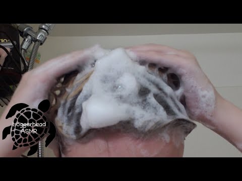 ASMR Washing Hair With Lots of Soap - Loggerhead ASMR