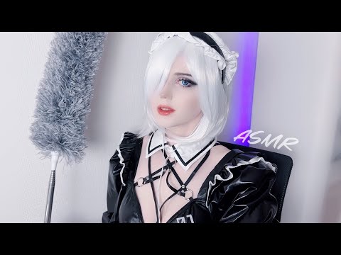 ASMR | 2B Relaxing Sounds Of Cleaning 💤 🖤 Cosplay Nier Automata