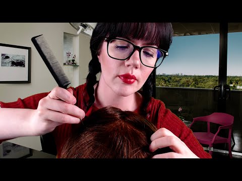 [ASMR] Super Relaxing Scalp Check and Treatment ~ Scalp Massage and Hair Brushing~