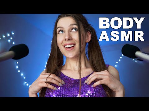 ASMR | Body Triggers, Fast Fabric Scratching, Mouth Sounds & Hand Sounds