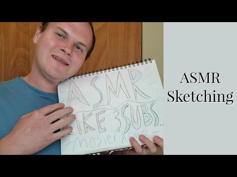 ASMR - Sketching You My Friend - Sketching Sounds, Whispers, Tapping