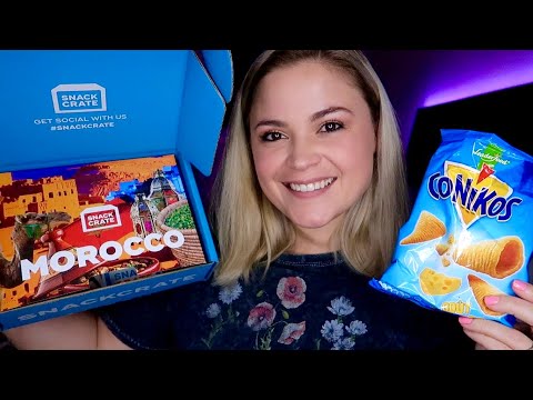 ASMR Trying Snacks From Morocco For The First Time | SnackCrate