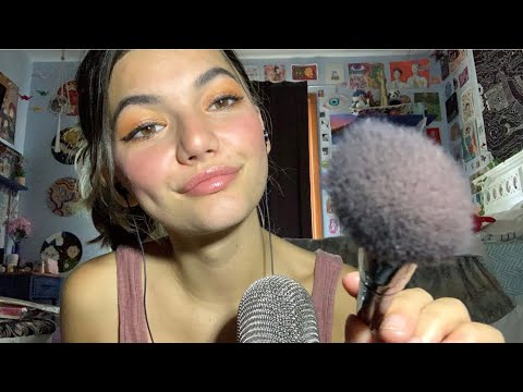ASMR | Fast and Aggressive Makeup Application | Doing Your Makeup | Mouth Sounds, Visuals, And More