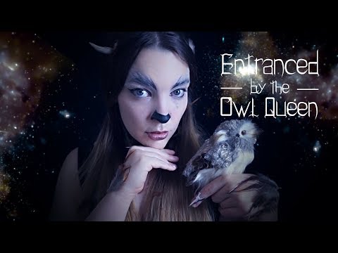 ASMR ~ You are Entranced by the Owl Queen ~ Kissing, Feather brushing, Humming [Binaural]