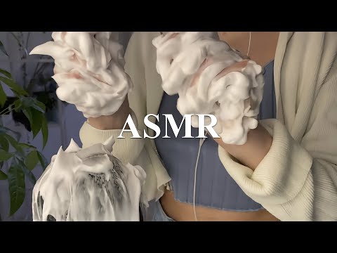 ASMR Shaving Cream on Mic 💨