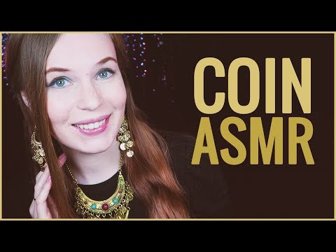 Collarbone Tingles: COIN Necklace & Earrings ASMR - Closeup Ear to Ear Whisper