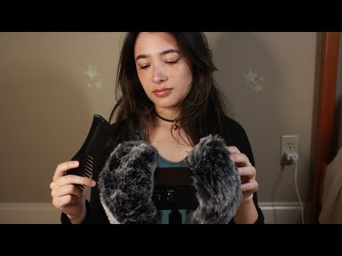 ASMR Massage with Fluffy 3Dio (scratching, combing, etc.)