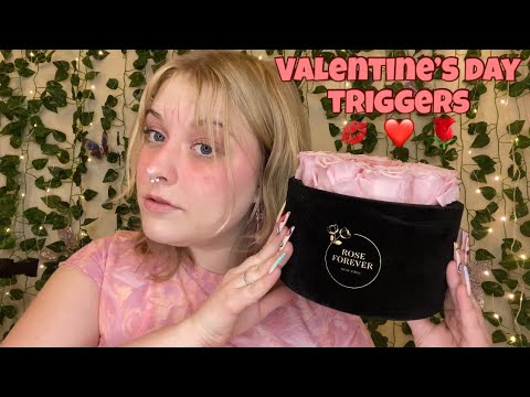 ASMR extra pink valentine’s day themed trigger assortment! enjoy the lovey tingles 🌹❤️😘