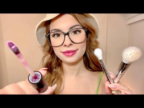 ASMR FAST & Aggressive Doing Your Makeup 🌸 Roleplay, Layered Sounds, Personal Attention, Skincare