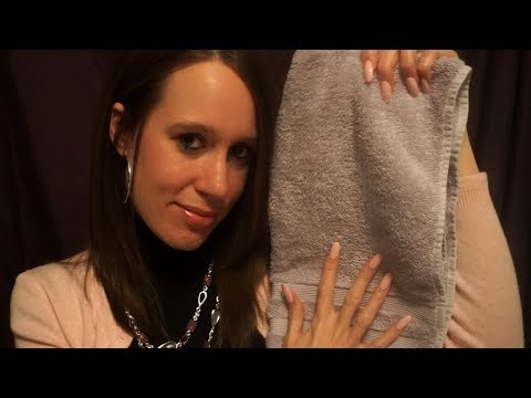 ASMR Towel Sounds [Fabric, Scratching, Folding]