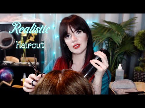[ASMR] Super Realistic Haircut (Scalp Check and Shampooing) ~ Roleplay for Sleep