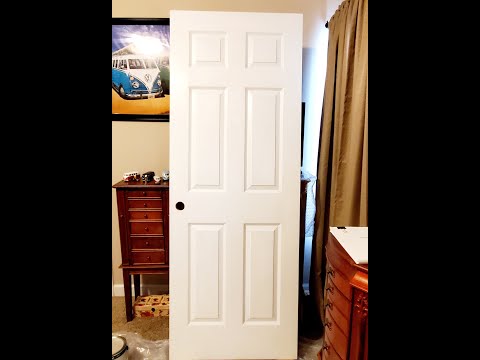 ASMR | Painting A Door | Scratchy Brush Sounds (No Talking)