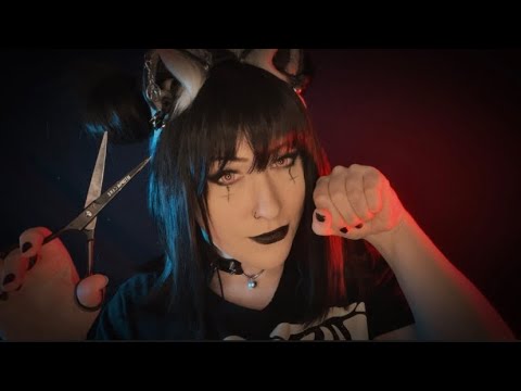 ASMR | Goth Cat Girl Grooms Your Hair!