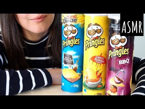 ASMR Eating Sounds: Three Kinds of Pringles | Crunchy (No Talking)