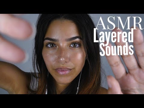 ASMR Intense Relaxation | Layered Sounds & Hands movements (Face touching, Scalp massage, Crinkling)
