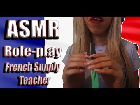 {ASMR} Spoiled Ditzy French supply teacher | Role-play | NON -Whisper| Chewing gum