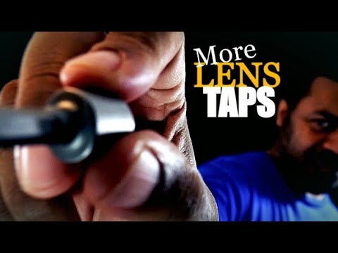 ASMR Camera Lens Tapping, Touching & Scratching with NIGHT Ambience (No Talking)