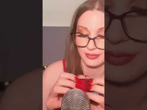 ASMR Shorts 🎬✨| Tapping Glass With My Acrylic Nails (clip from my video)