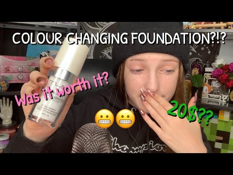 COLOUR CHANGING FOUNDATION?!?! ASMR REVIEW