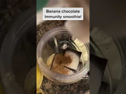 🍌🍫Best smoothie ever #oddlysatisfying #healthy #smoothie #recipe #cooking #food