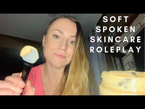 SOFT SPOKEN DOING YOUR SKINCARE ROLEPLAY ASMR | PERSONAL ATTENTION AND POSITIVE ASMR | TINGLY ASMR