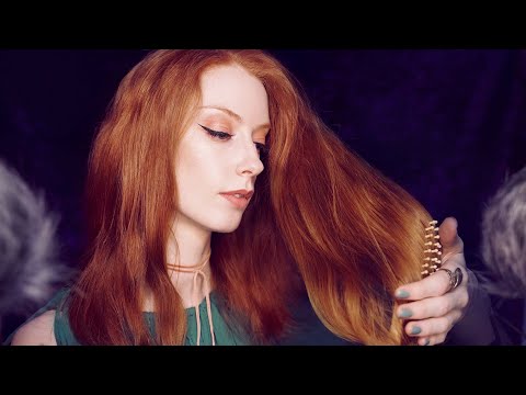 Sleepy Hair Sounds ASMR 🌠 Brushing / Scalp Massage ~ Soft Spoken