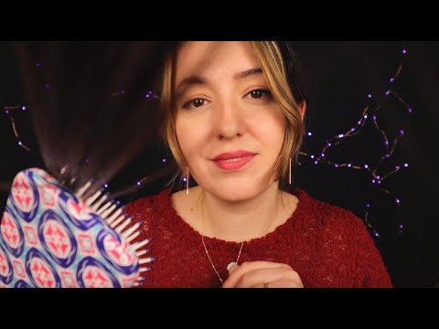 ASMR | Hair Brushing Sounds (*Realistic) | Playing With Your Hair Until You Sleep | Binaural Sounds