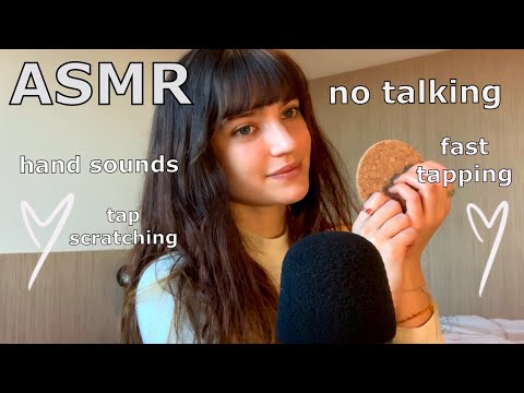 ASMR ~ No Talking for Study/Sleep! (hand sounds/fast tapping/clothing sounds/scratching)