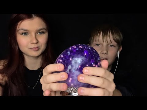 my 10 year old brother tries ASMR