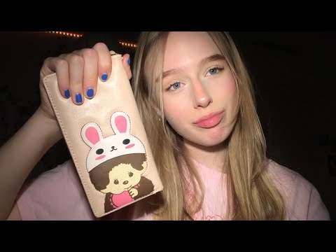 ASMR sticky tapping, setting and breaking the pattern 🍯 very tingly