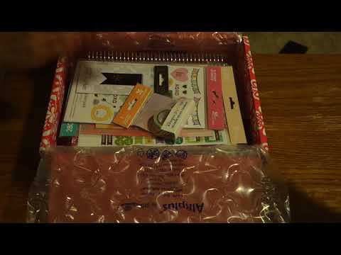 ASMR Unboxing - Erin Condren Planner packaging, sticky, paper turning, tapping