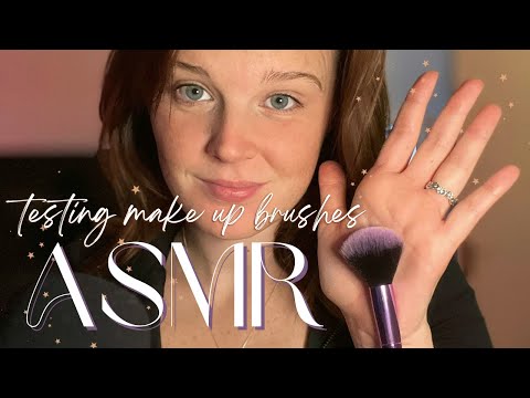 ASMR | Will You Help Me Test My Make Up Brushes? (lots of whispering) personal attention | 4k