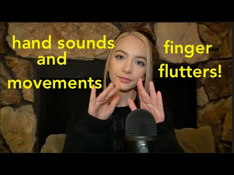asmr finger flutters!✨hand movements! (w/ invisible scratching)