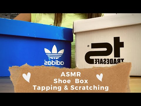 ASMR SHOE BOX TAPPING AND SCRATCHING (No talking)