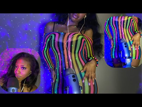 ASMR | Fast Full Body Fabric Scratching/Rubbing Standing Up + Belly Ring Tapping